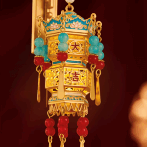 Lucky Palace Lantern Fridge Magnet