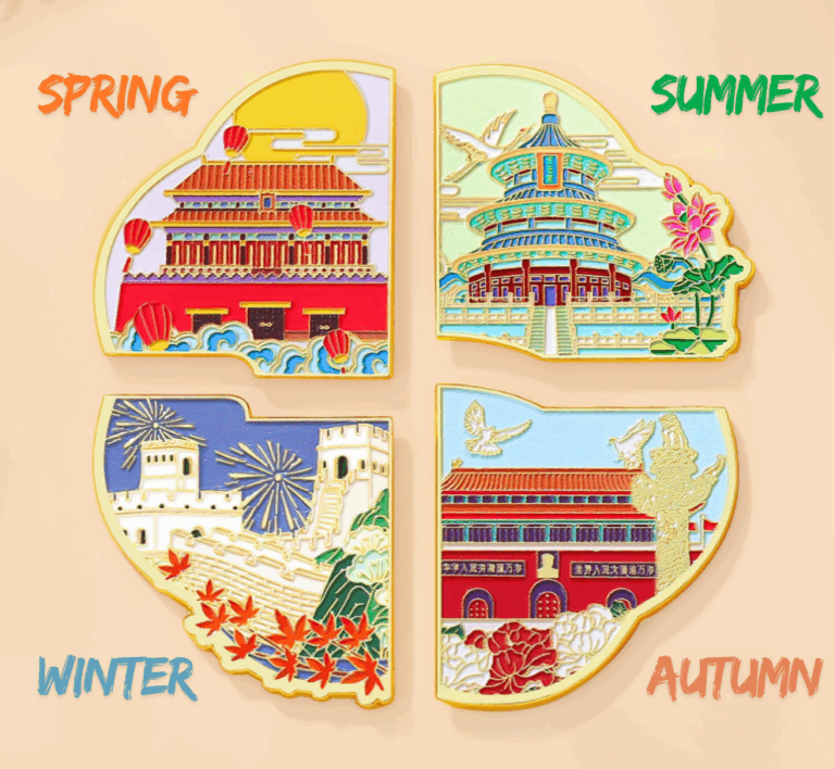 Beijing Through the Four Seasons – Interlocking Fridge Magnet Set