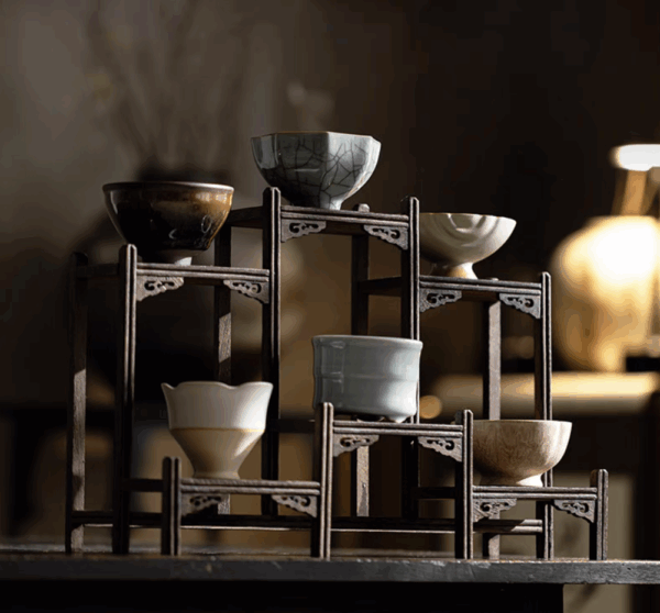 Tang and Song Dynasty Traditional Chinese Style Teacup Set