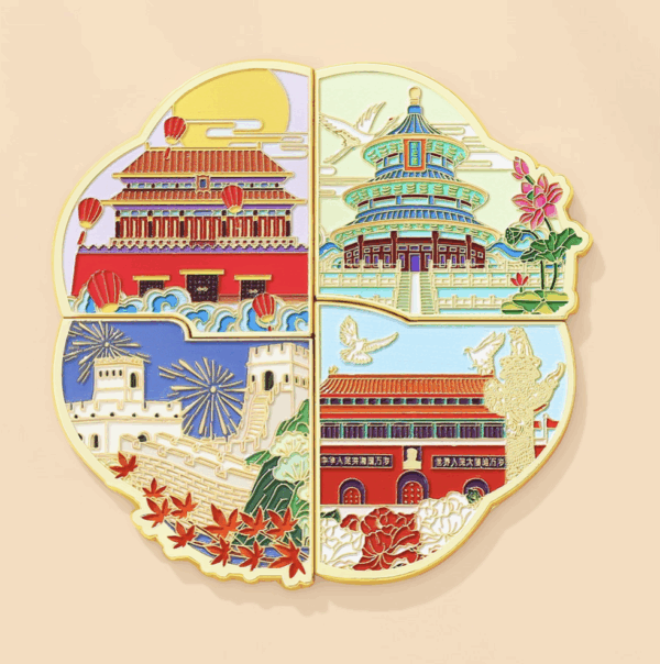 Beijing Through the Four Seasons – Interlocking Fridge Magnet Set - Image 6