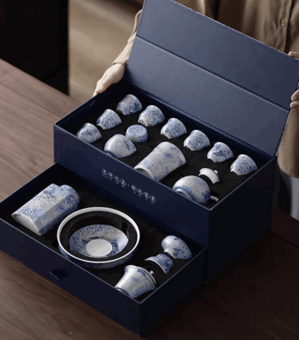 Silver Dragon Kung Fu Tea Set