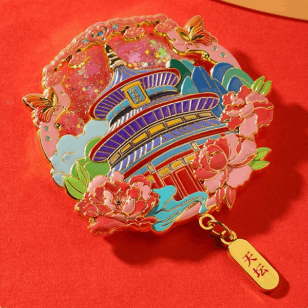Temple of Heaven Quicksand Fridge Magnet - Image 2